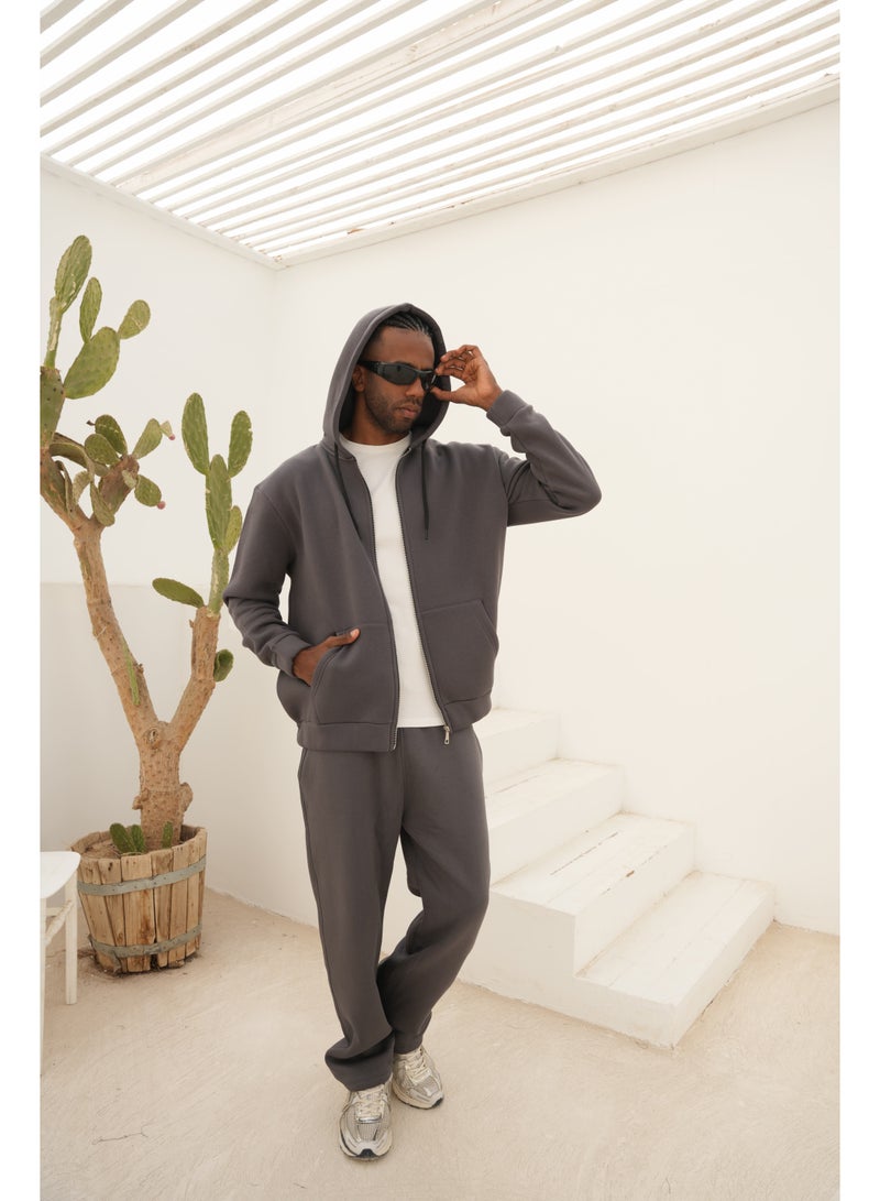 AMICI Heavyweight Charcoal sweatpants - Image 2